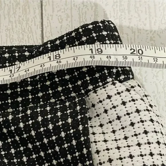 JESSICA LONDON Black and White Box Plaid Faux Wrap Skirt Size 18/20 NWT - Picture 5 of 10